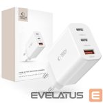 Adapter Tech-Protect  Tech-Protect NC30W charger 2x USB-C PD 30W / USB-A QC 3.0 - white 