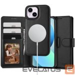 Back panel cover Tech-Protect - Tech-Protect Wallet MagSafe case for iPhone 13 - black 