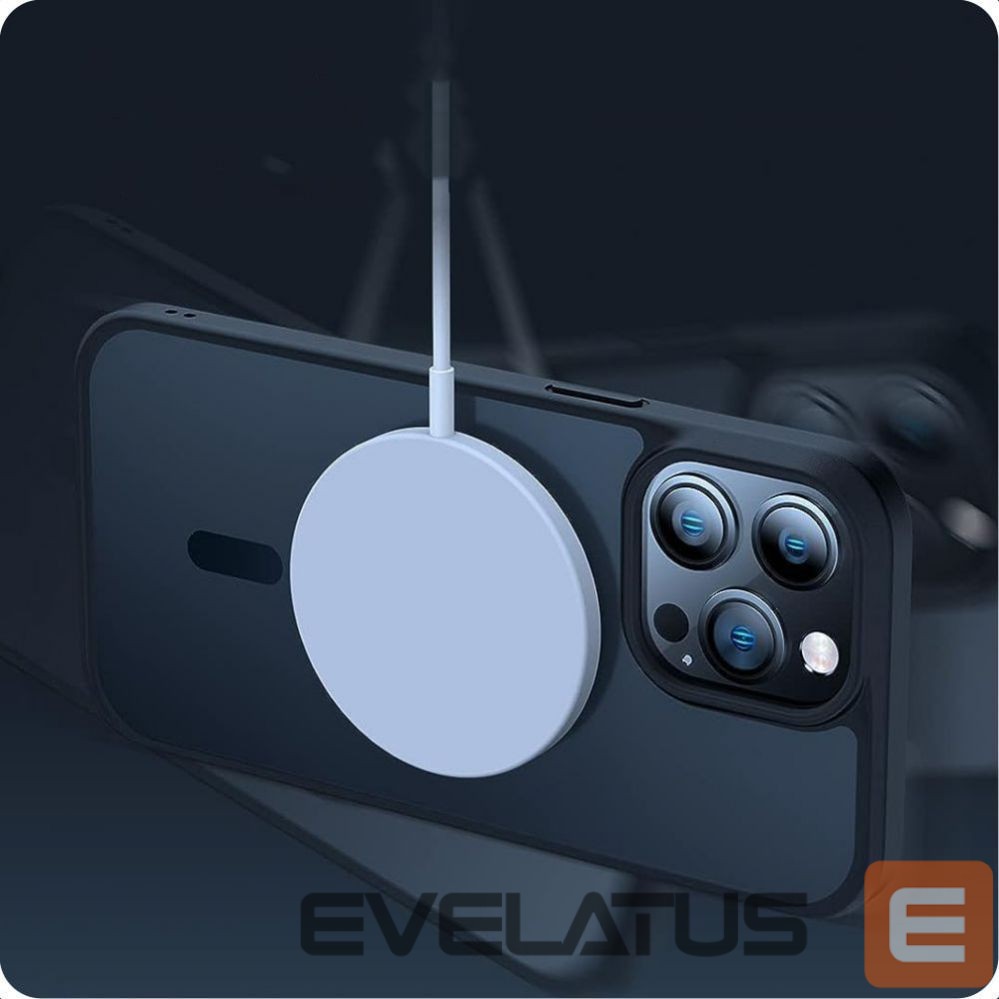 Back panel cover Tech-Protect Tech-Protect MagMat MagSafe Case for iPhone 15 Pro Max - Matte Black