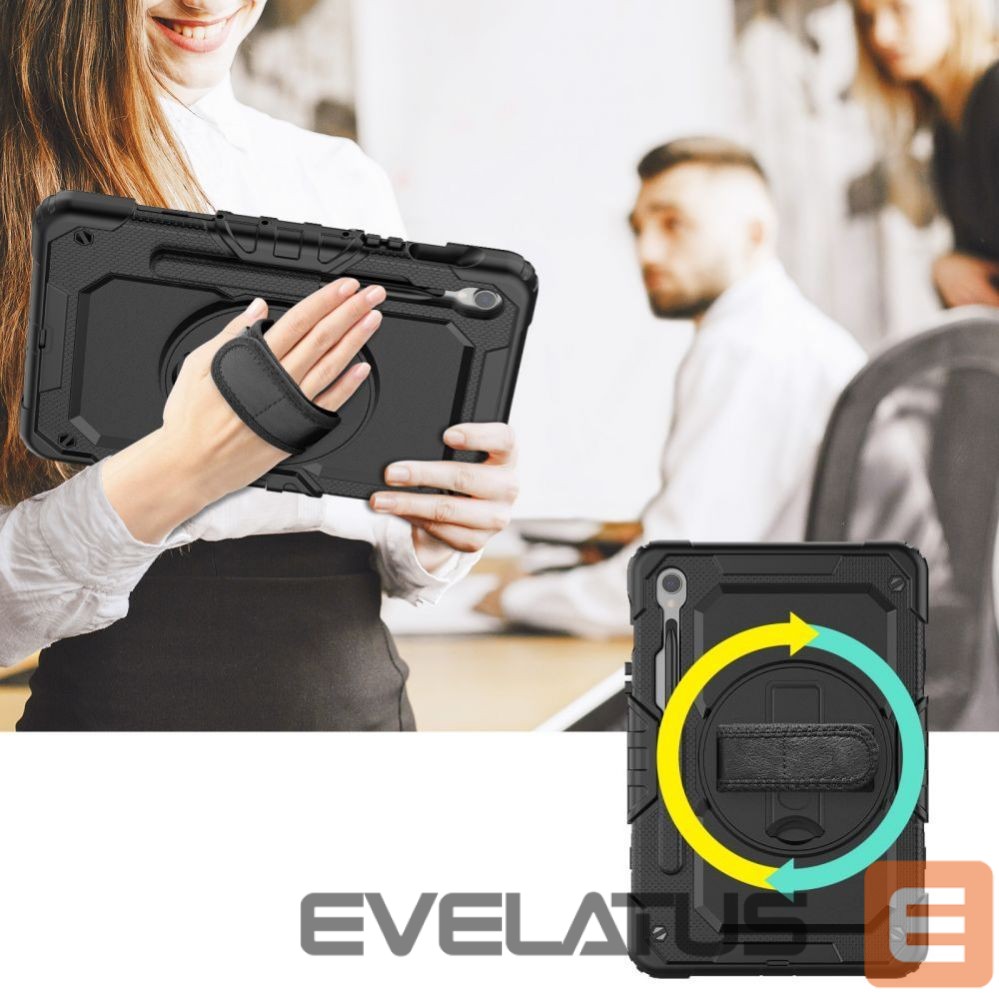 Back panel cover Tech-Protect Tech-Protect Solid360 Case for Samsung Galaxy Tab S9 FE 10.9" X510 / X516B - Black