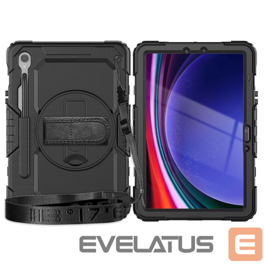 Back panel cover Tech-Protect Tech-Protect Solid360 Case for Samsung Galaxy Tab S9 FE 10.9" X510 / X516B - Black