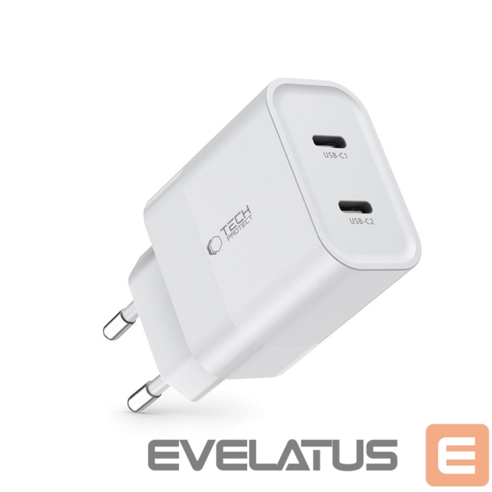 Adapter Tech-Protect White \ USB-C (female) \ without cable