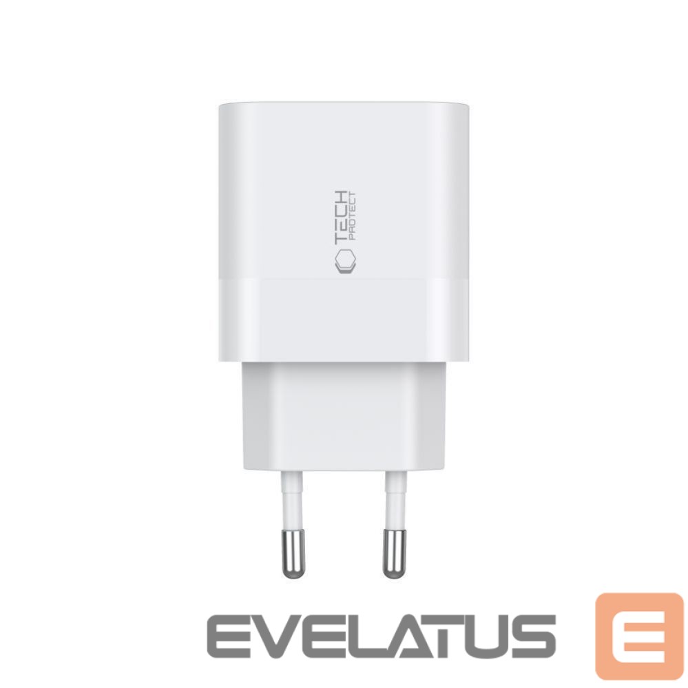 Adapter Tech-Protect White \ USB-C (female) \ without cable