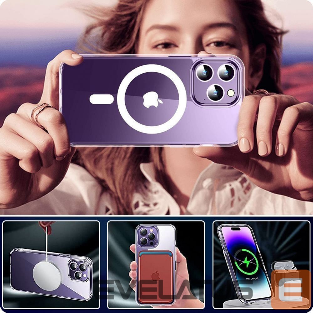 Back panel cover Tech-Protect Tech-Protect FlexAir Hybrid MagSafe Case for Samsung Galaxy S24 Ultra - Clear
