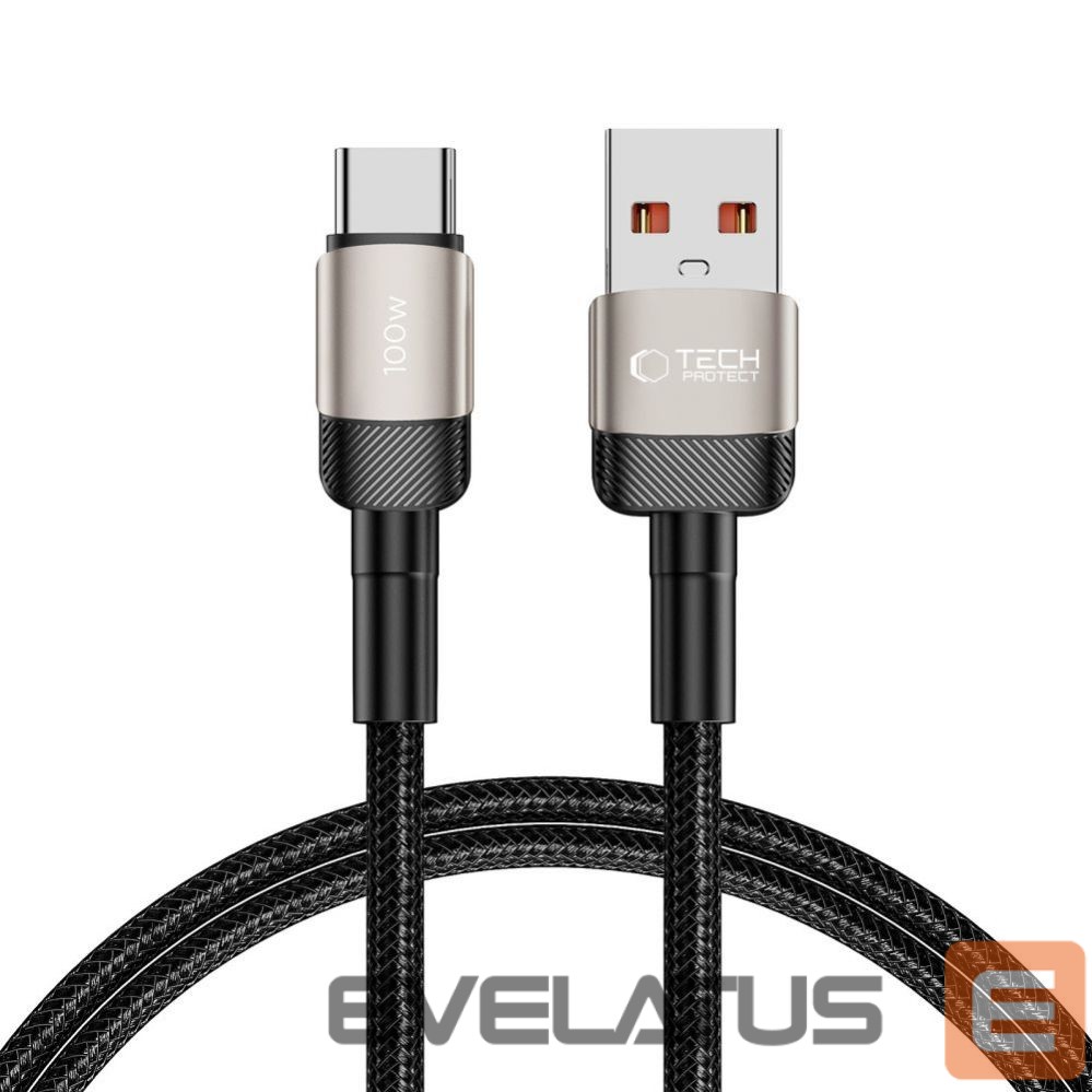 Cable Tech-Protect Tech-Protect UltraBoost Evo USB-C / USB-A cable 100W 5A 1m - titanium