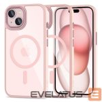 Back panel cover Tech-Protect  Tech-Protect MagMat MagSafe iPhone 15 Case - Clear Pink 
