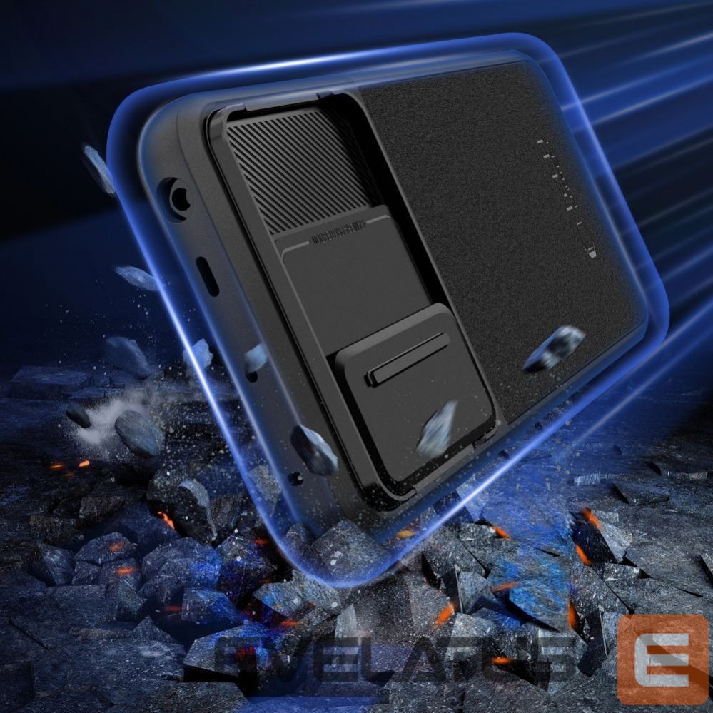 Back panel cover Tech-Protect Tech-Protect Velar Cam+ Case for Xiaomi Redmi Note 13 Pro 5G / Poco X6 5G - Black