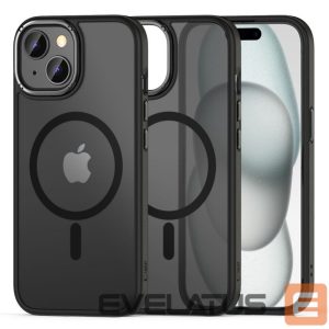 Back panel cover Tech-Protect  Tech-Protect MagMat 2 MagSafe iPhone 15 Case - Matte Black 