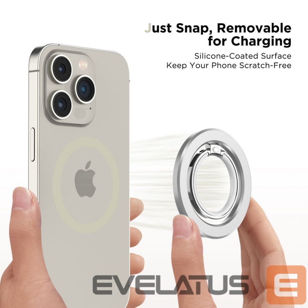 Auto holder Tech-Protect Tech-Protect MMR300 magnetic holder/ring with MagSafe - silver