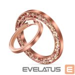 Auto holder Tech-Protect  Tech-Protect MMR200 magnetic holder / ring with MagSafe - pink with crystals 