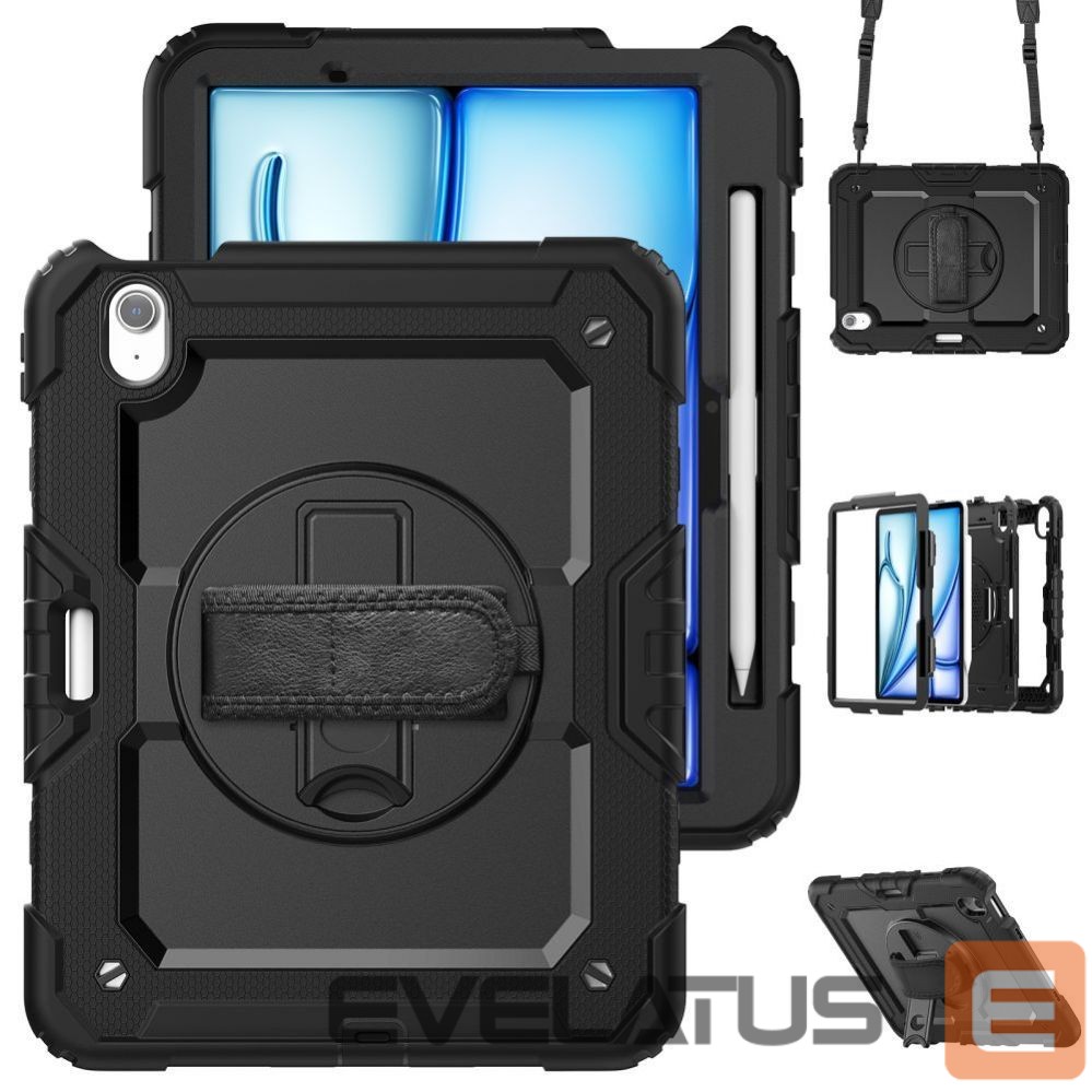 Back panel cover Tech-Protect Tech-Protect Solid360 iPad Air 11" 2024 Case - Black