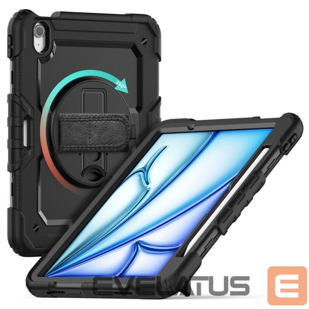 Back panel cover Tech-Protect Tech-Protect Solid360 iPad Air 11" 2024 Case - Black