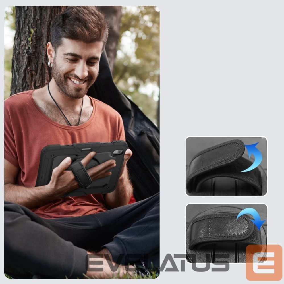 Back panel cover Tech-Protect Tech-Protect Solid360 iPad Air 11" 2024 Case - Black