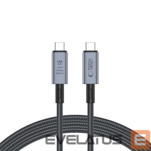 Cable Tech-Protect  Tech-Protect UltraBoost Max USB-C 4.0 / USB-C 4.0 PD 240W 8K 40Gbps 2m cable - gray 