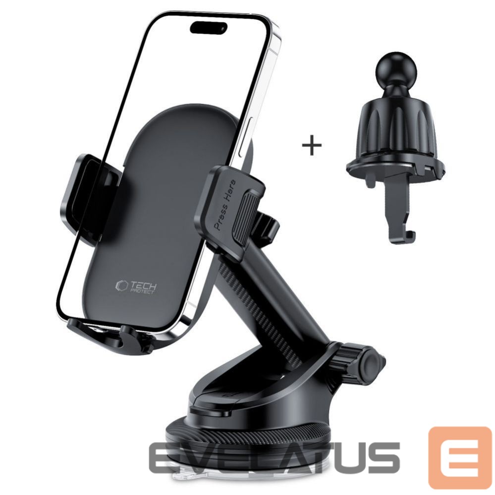 Auto holder Tech-Protect Universal Tech-Protect V7 Car Phone Holder for Cockpit/Air Vent - Black