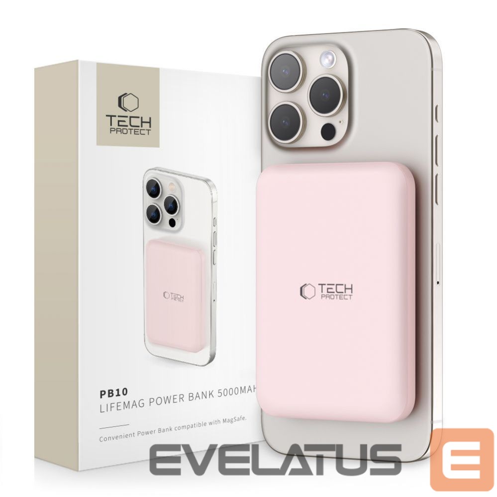 Power bank Tech-Protect Pink