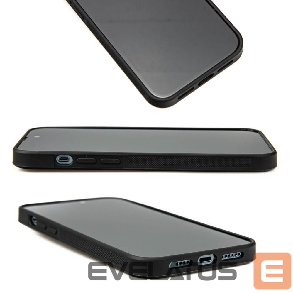 Back panel cover Bewood Wood and resin case for iPhone 15 Plus MagSafe Bewood Unique Orange - orange and black