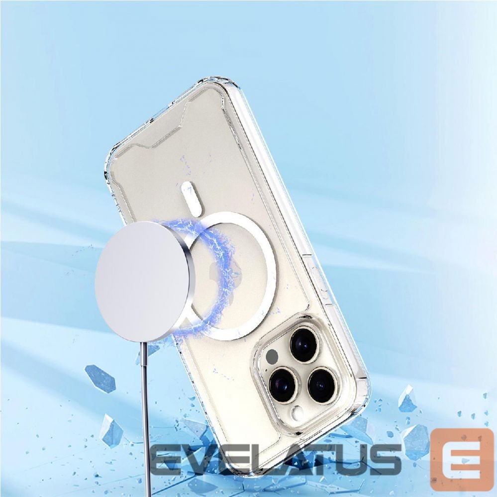 Back panel cover Hurtel Clear Corner Case MagSafe for iPhone 16 Pro - transparent
