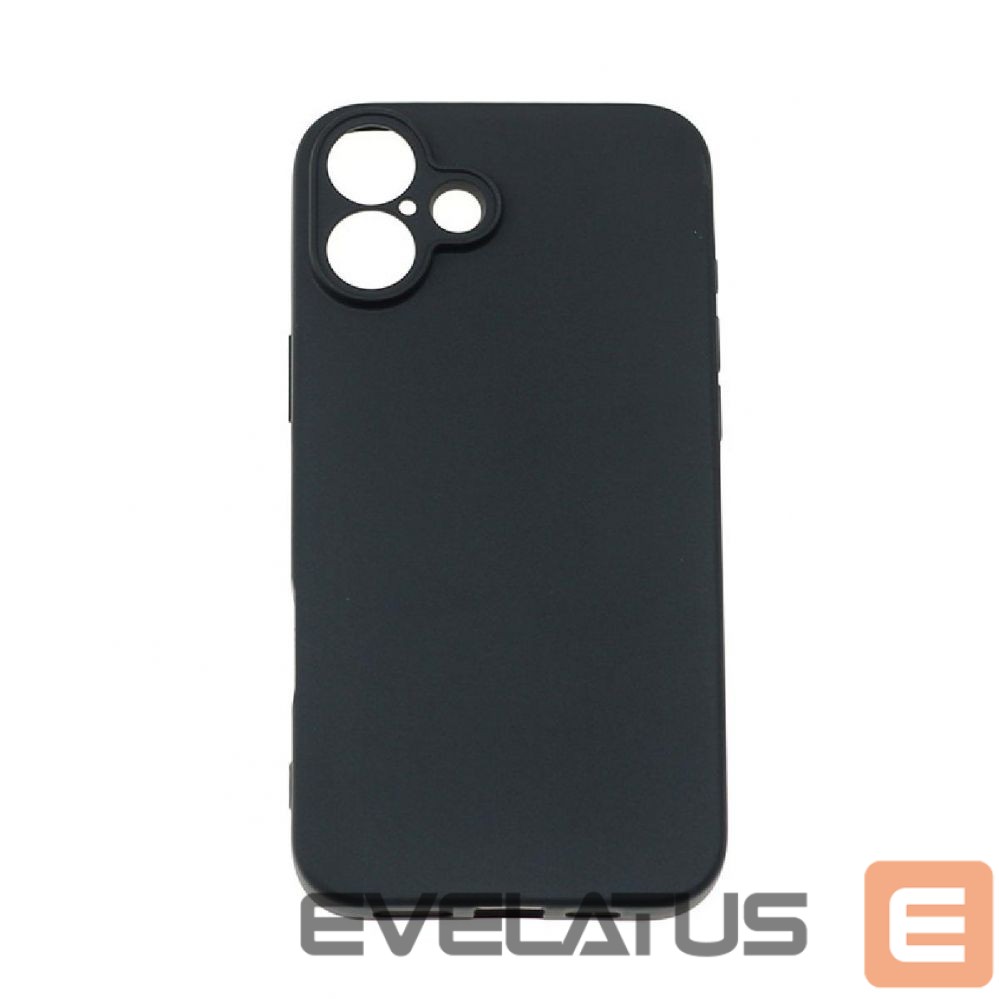 Back panel cover Hurtel Soft Case for iPhone 16 Plus - black