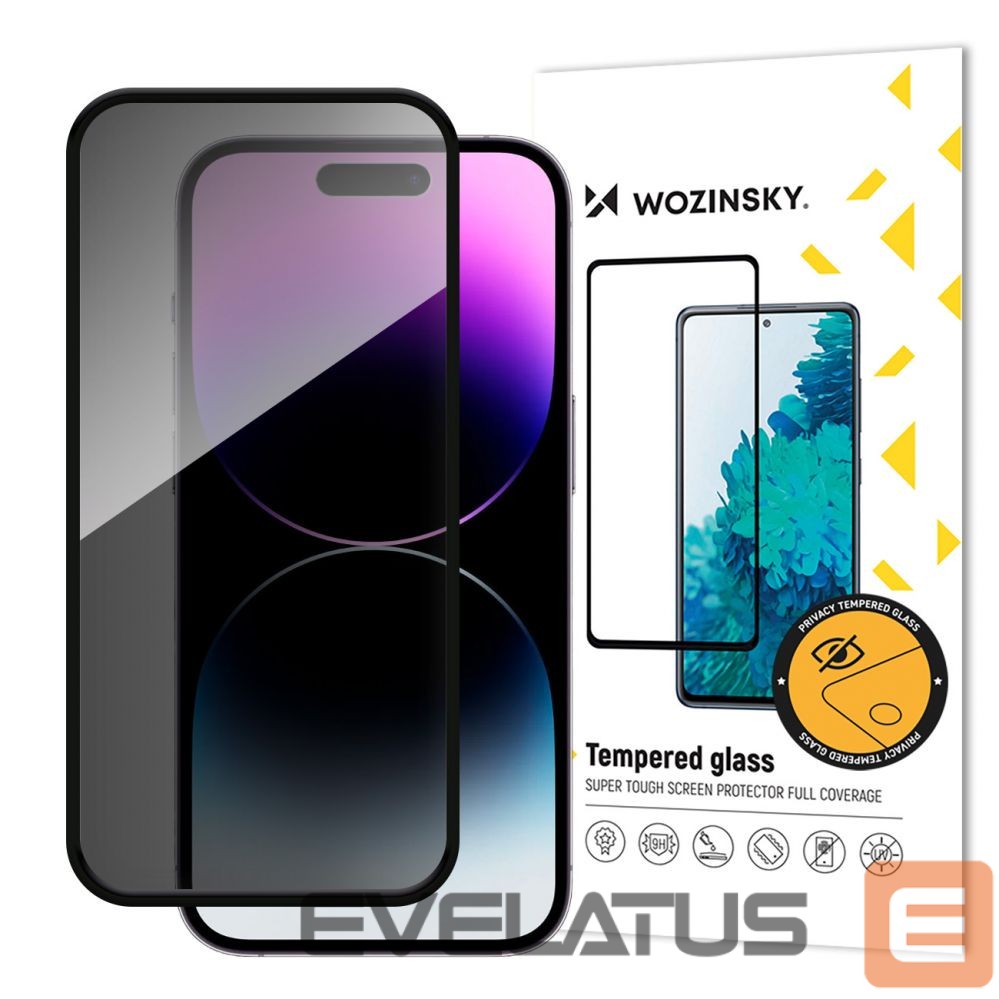 Protective glass Wozinsky Wozinsky Privacy Glass Tempered Privacy Glass with Anti-spy Filter for iPhone 16