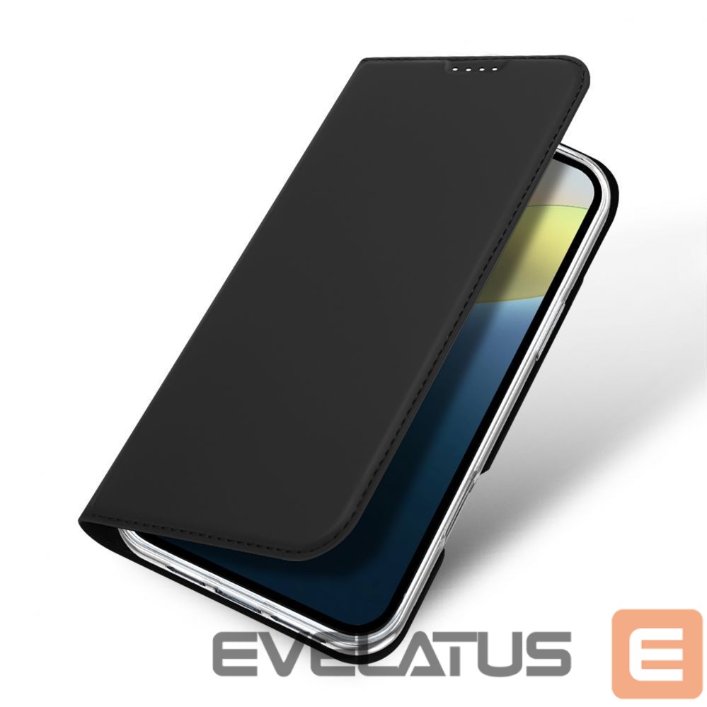 Back panel cover Dux Ducis Dux Ducis Skin Pro iPhone 16 Plus Case with Flip and Card Slot - Black