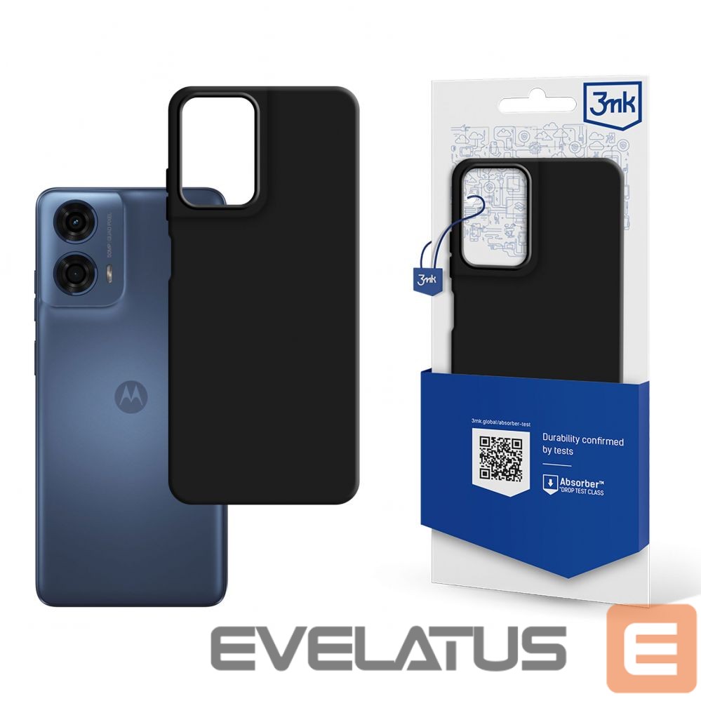 Back panel cover 3MK 3mk Matt Case for Motorola Moto G24 Power - black