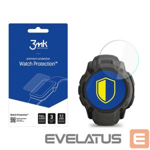 Protective glass 3MK  3mk Watch Protection  v. FlexibleGlass hybrid glass on Garmin Instinct 2X 
