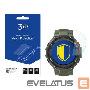 Protective glass 3MK  3mk Watch Protection  v. FlexibleGlass hybrid glass on Xiaomi Amazfit T-Rex 1.3 