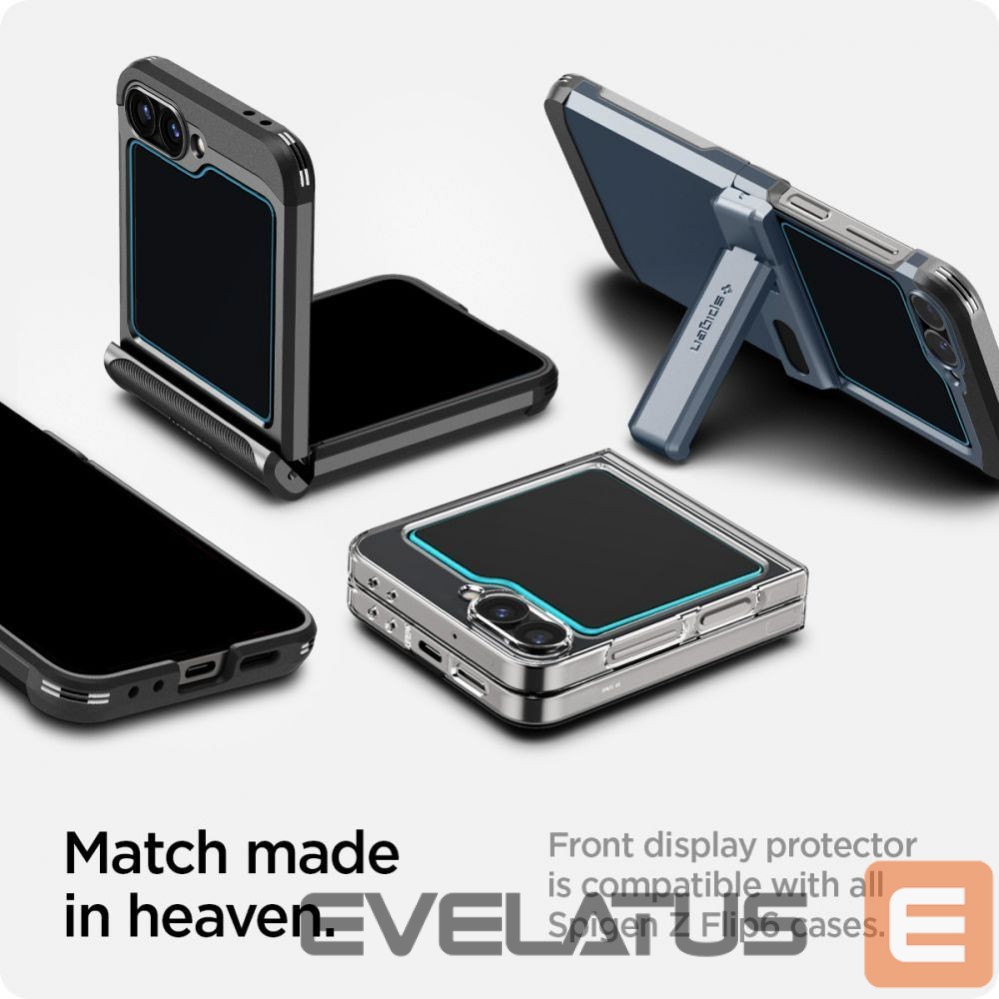 Protective glass Spigen Spigen Glas.tR EZ Fit Tempered Glass for Samsung Galaxy Z Flip 6 - 2 pcs.