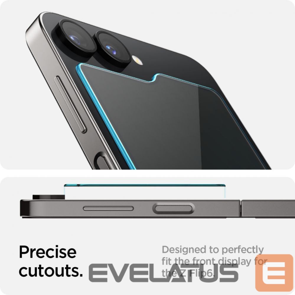Protective glass Spigen Spigen Glas.tR EZ Fit Tempered Glass for Samsung Galaxy Z Flip 6 - 2 pcs.