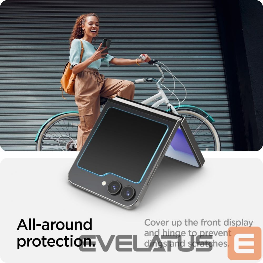 Protective glass Spigen Spigen Glas.tR EZ Fit Tempered Glass for Samsung Galaxy Z Flip 6 - 2 pcs.