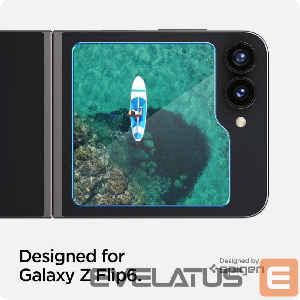Protective glass Spigen Spigen Glas.tR EZ Fit Tempered Glass for Samsung Galaxy Z Flip 6 - 2 pcs.