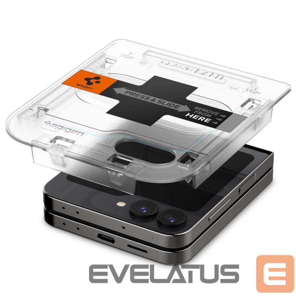 Protective glass Spigen Spigen Glas.tR EZ Fit Tempered Glass for Samsung Galaxy Z Flip 6 - 2 pcs.