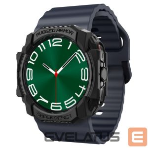 Back panel cover Spigen  Spigen Rugged Armor Case for Samsung Galaxy Watch Ultra (47mm) - Matte Black 