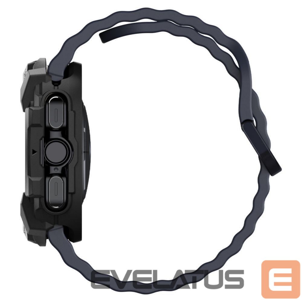 Back panel cover Spigen Spigen Rugged Armor Case for Samsung Galaxy Watch Ultra (47mm) - Matte Black