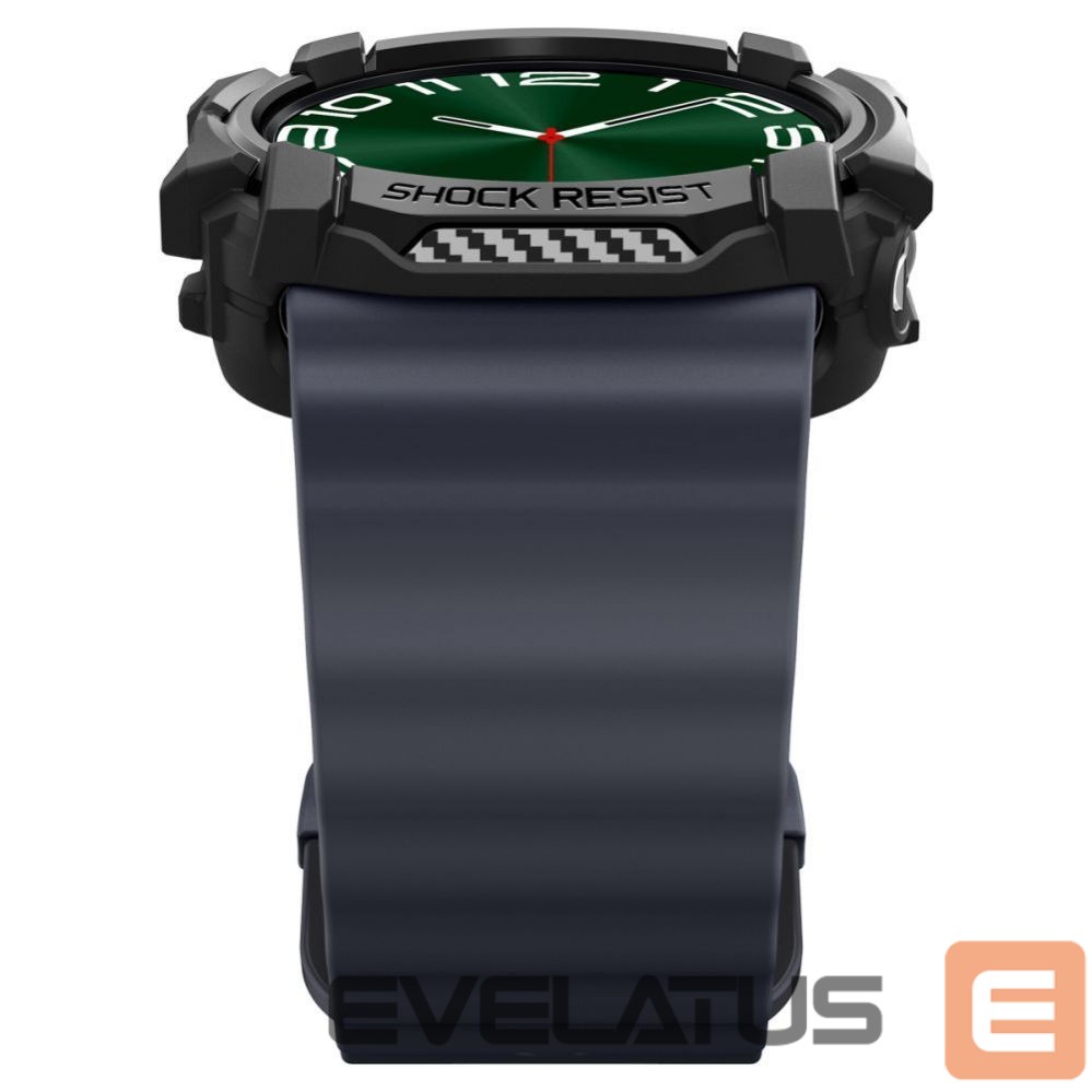 Back panel cover Spigen Spigen Rugged Armor Case for Samsung Galaxy Watch Ultra (47mm) - Matte Black