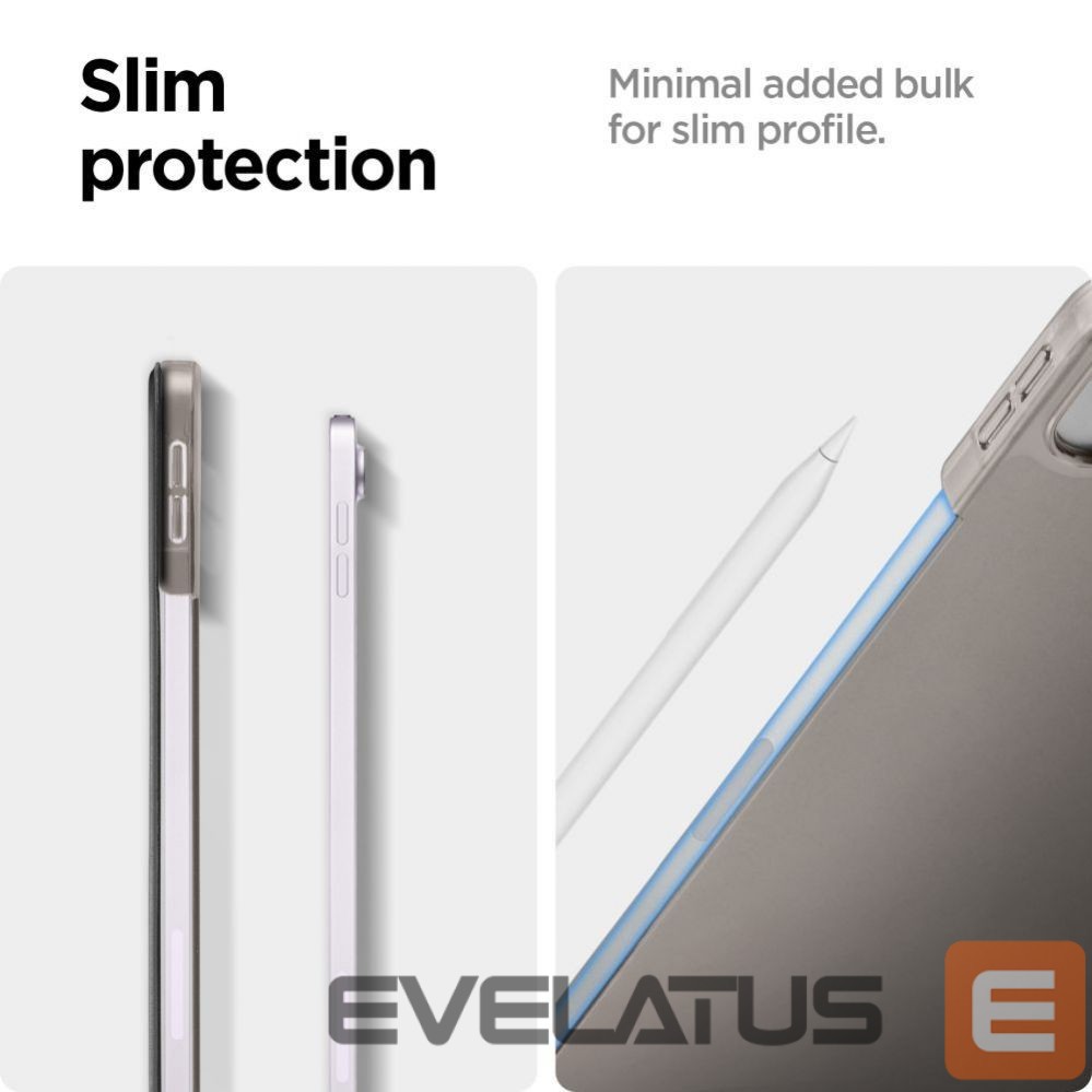 Back panel cover Spigen Spigen Smart Fold Case for iPad Air 13" 2024 - Black