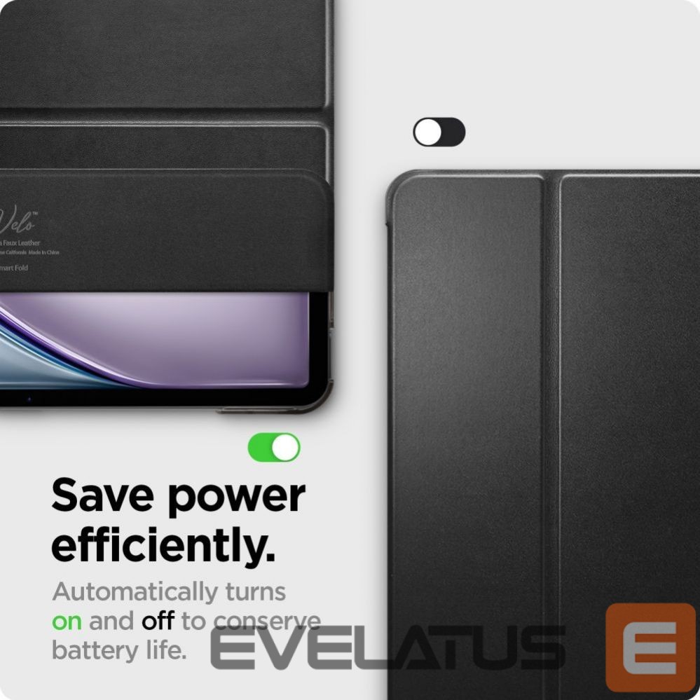 Back panel cover Spigen Spigen Smart Fold Case for iPad Air 13" 2024 - Black