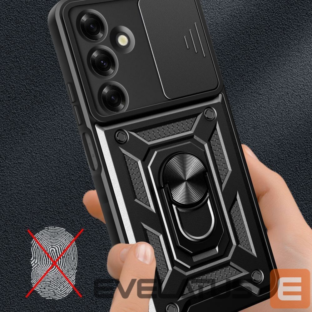 Back panel cover Tech-Protect Tech-Protect Camshield Pro Case for Samsung Galaxy M35 5G - Black