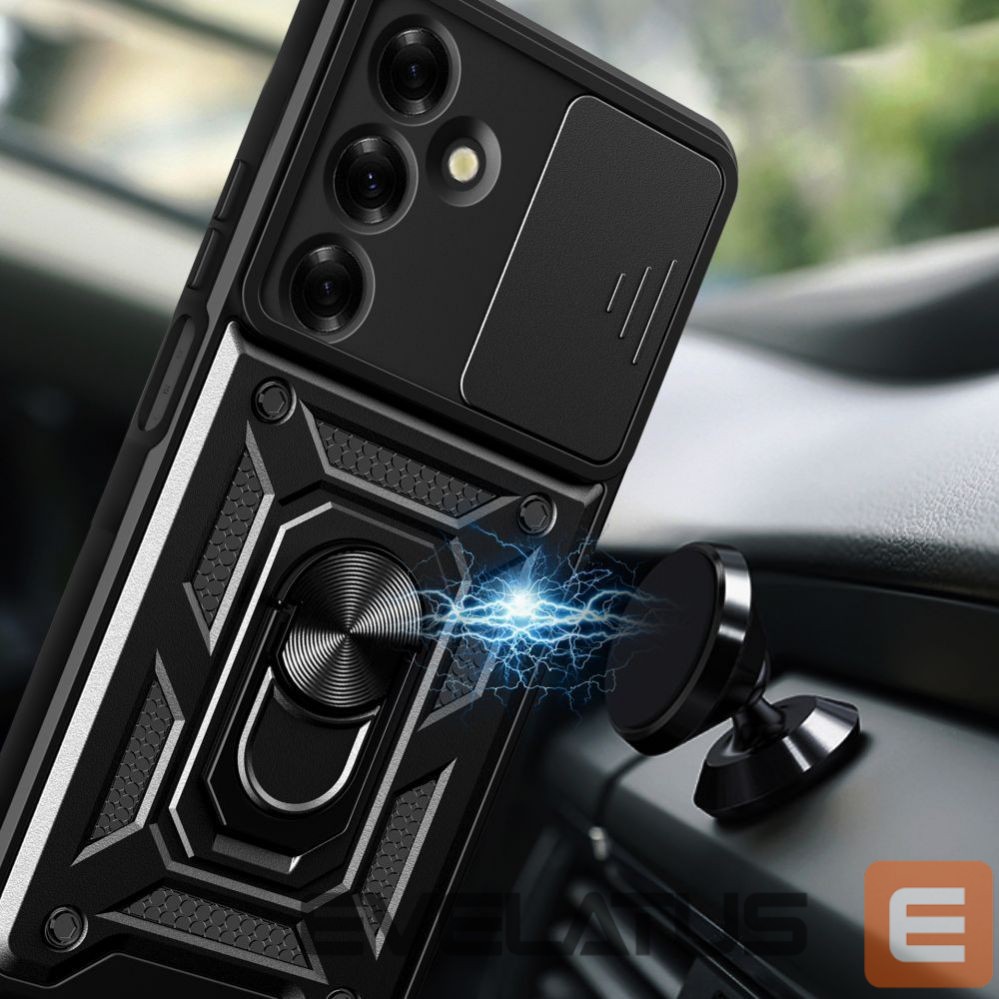 Back panel cover Tech-Protect Tech-Protect Camshield Pro Case for Samsung Galaxy M35 5G - Black