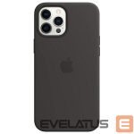 Back panel cover Apple  Etui Apple MHLG3ZE/A iPhone 12 Pro Max    6.7" MagSafe czarny/black Silicone Case