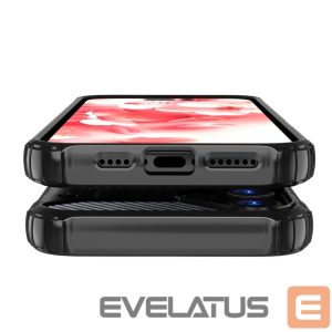 Back panel cover Hurtel  Hybrid Armor iPhone 16 Case - Black 