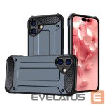 Back panel cover Hurtel  Hybrid Armor iPhone 16 Plus Case - Blue 