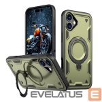 Back panel cover Hurtel  Hybrid Armor Trendy Case with MagSafe for iPhone 16 Plus - Green 