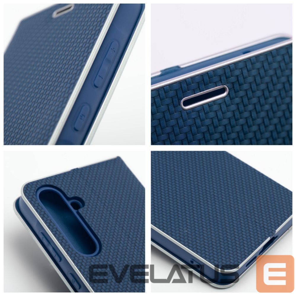 Book case OEM Flip case for Samsung A54 5G Luna Book Carbon blue