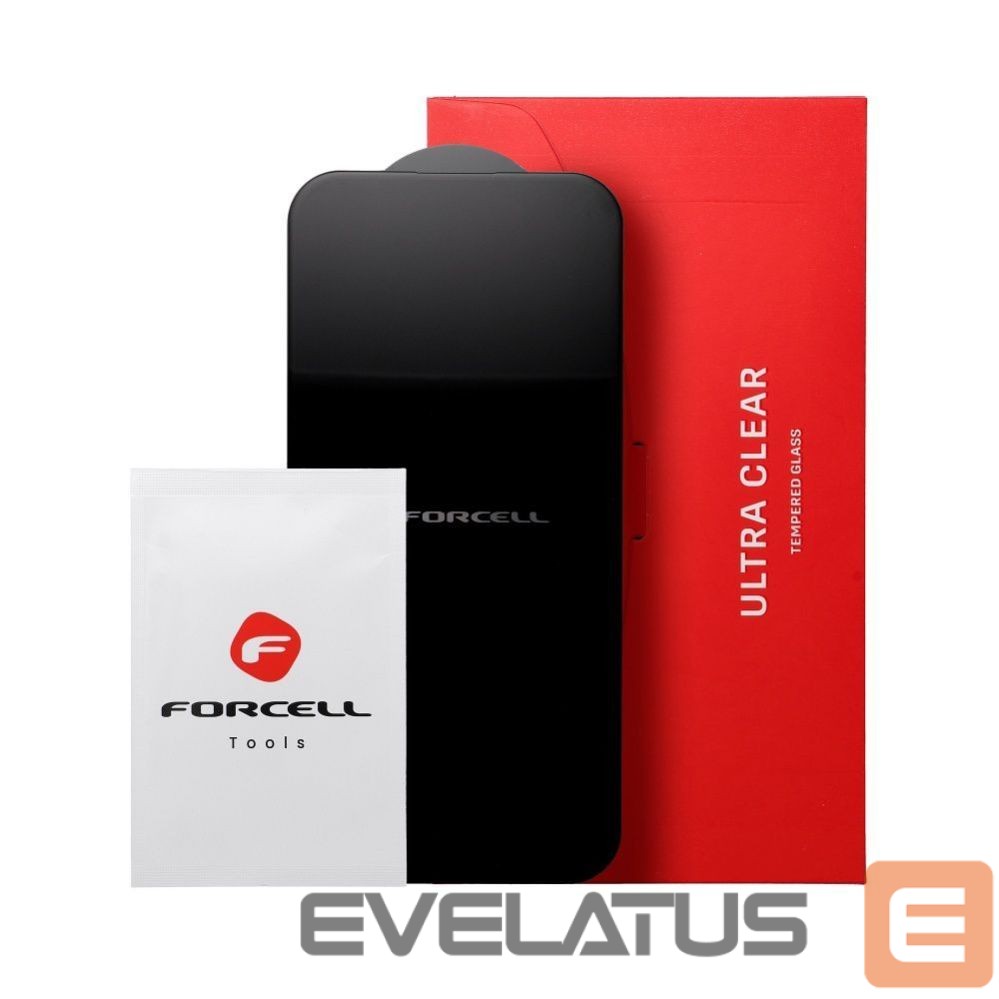 Protective glass Forcell - Tempered glass to Xiaomi Redmi 14C Forcell Ultra Clear Glass black