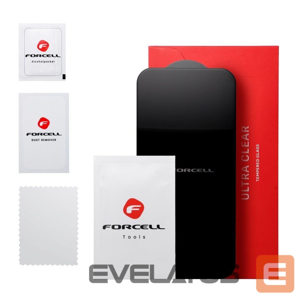 Protective glass Forcell - Tempered glass to Xiaomi Redmi 14C Forcell Ultra Clear Glass black