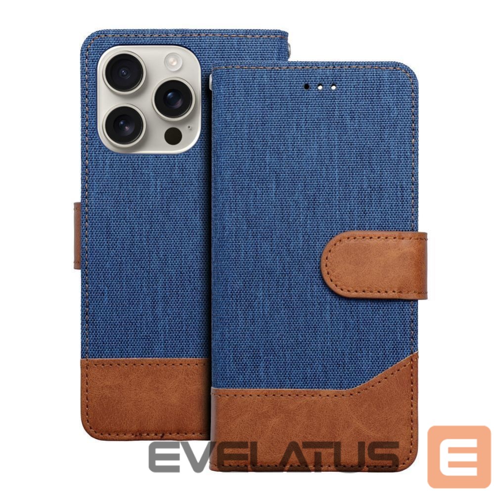 Book case OEM - Flip case for iPhone 16 PRO MAX Jeans Book blue