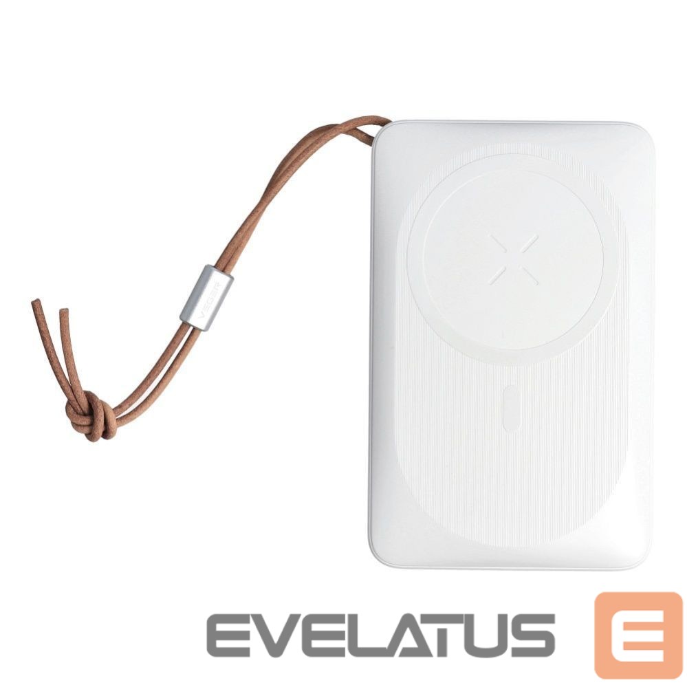 Power bank Veger Powerbank compatible with Magsafe Veger MagOn (VP1151 / W1151) PD QC3.0 2A 20W with wireless charging 10000 mAh white