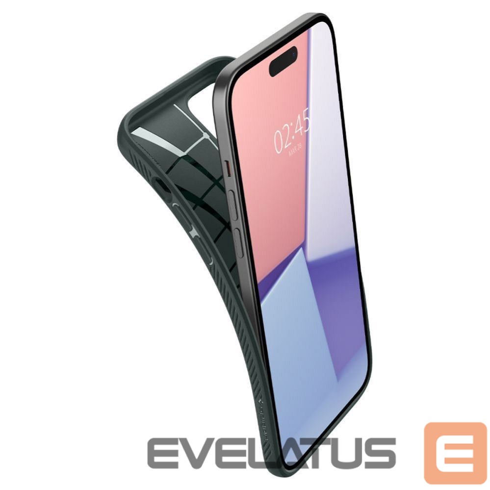 Back panel cover Spigen SPIGEN case LIQUID AIR for IPHONE 15 abyss green